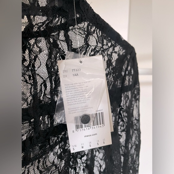 MEXX Delicate Black Sheer Top Size: Small ( S ) - Picture 3 of 4